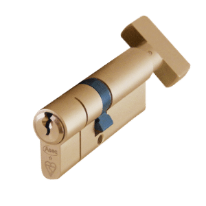 ASEC Kite BS 1 Star Kitemarked Euro Key & Turn Cylinder - 70mm 30/T40 (25/10/T35) KD PB Visi