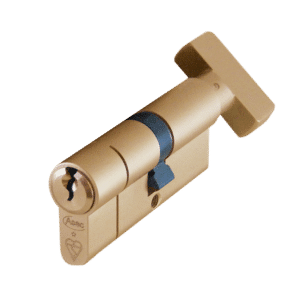 ASEC Kite BS 1 Star Kitemarked Euro Key & Turn Cylinder - 70mm 40/T30 (35/10/T25) KD PB Visi