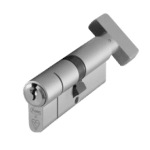 ASEC Kite BS 1 Star Kitemarked Euro Key & Turn Cylinder - 75mm 40/T35 (35/10/T30) KD NP Visi