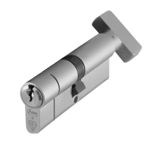 ASEC Kite BS 1 Star Kitemarked Euro Key & Turn Cylinder - 85mm 45/T40 (40/10/T35) KD NP Visi