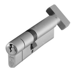 ASEC Kite BS 1 Star Kitemarked Euro Key & Turn Cylinder - 100mm 45/T55 (40/10/T50) KD NP Visi