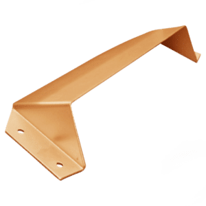 ASEC 300mm (12 Inch) Letter Box Security Hood - Polished Brass