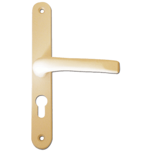 ASEC 70 Lever/Lever UPVC Furniture - 270mm Backplate - Gold