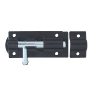 ASEC Straight Tower Bolt - Black - 75mm