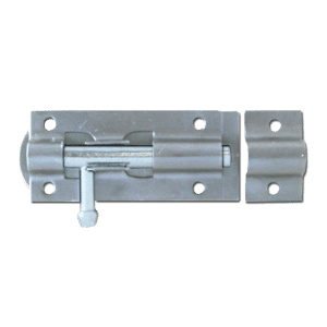 ASEC Zinc Plated Straight Tower Bolt - Zinc Plated - 75mm