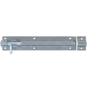 ASEC Zinc Plated Straight Tower Bolt - Zinc Plated - 200mm