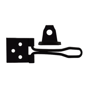 ASEC Wire Hasp & Staple - Black - 75mm