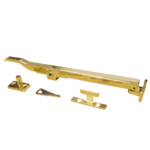 ASEC Locking Window Casement Stay - Brass