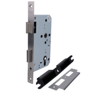 ASEC DIN Standard Mortice Euro Sashcase - 60mm SS Square Boxed