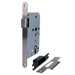 ASEC DIN Standard Mortice Latch - 60mm SS Radius Boxed