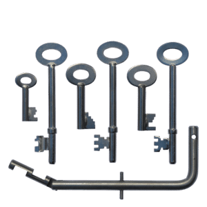 ASEC FB Key Set with 6 Keys including Fireman's Drop Key - 6 Keys