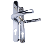 ASEC 92/62 Offset Lever/Lever UPVC Furniture - 240mm Backplate - Chrome