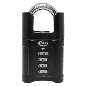 ASEC Closed Shackle Combination Padlock - 55mm 4-Digit Closed Shackle