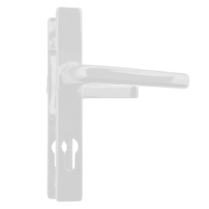 ASEC 70 Lever/Lever Door Furniture To Suit Ferco - 205mm Backplate - White