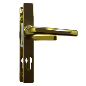 ASEC 70 Lever/Lever Door Furniture To Suit Ferco - 205mm Backplate - Gold