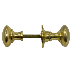 ASEC Rim Knob Set - 50mm - Polished Brass
