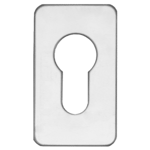 ASEC Self Adhesive 35mm x 60mm Small Euro Escutcheon - SC