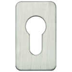 ASEC Self Adhesive 35mm x 60mm Small Euro Escutcheon - SS