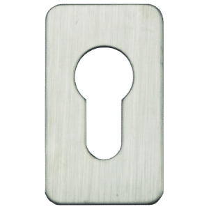 ASEC Self Adhesive 35mm x 60mm Small Euro Escutcheon - SS