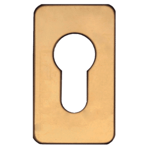 ASEC Self Adhesive 35mm x 60mm Small Euro Escutcheon - Rose Gold
