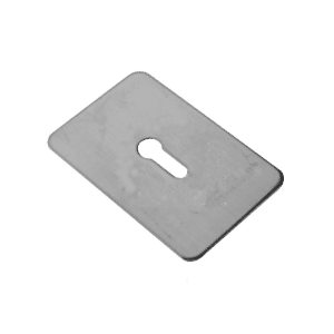 ASEC Self Adhesive 45mm x 70mm UK Mortice Escutcheon - SS