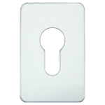 ASEC Self Adhesive 45mm x 70mm Euro Escutcheon - Satin Chrome