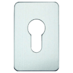 ASEC Self Adhesive 45mm x 70mm Euro Escutcheon - Stainless Steel
