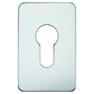 ASEC Self Adhesive 45mm x 70mm Euro Escutcheon - Stainless Steel