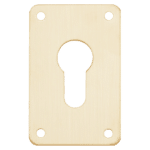 ASEC Screw On 45mm x 70mm Euro Escutcheon - GA
