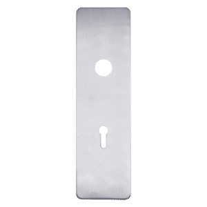 ASEC Self Adhesive 48mm x 175mm Spindle & UK Mortice Escutcheon - SS