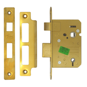 ASEC Mortice Bathroom Lock - 64mm PB Bagged