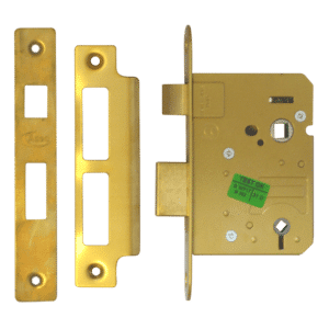 ASEC Mortice Bathroom Lock - 76mm PB Bagged
