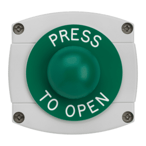 ASEC Surface Mounted Dome Button - `Press To Open`