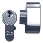 ASEC 5-Pin Euro Key & Turn Cylinder - 90mm 35/T55 (30/10/T50) KD NP Visi