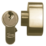 ASEC 5-Pin Euro Key & Turn Cylinder - 90mm 50/T40 (45/10/T35) KD PB Visi