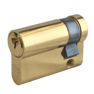 ASEC 6-Pin Euro Half Cylinder - 45mm (35/10) KD PB Visi