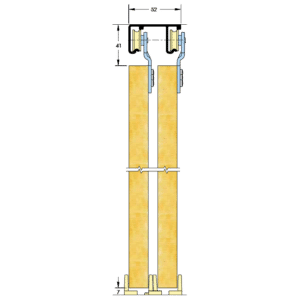 ASEC Sliding Wardrobe Double Gear - Up to 1500mm