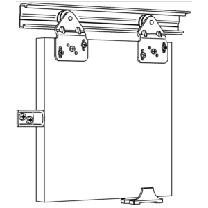 ASEC Sliding Wardrobe Single Gear - Up to 1500mm