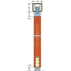 ASEC Sliding Multifold Door Gear - Up to 1300mm