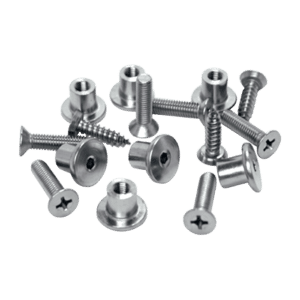 ASEC Cubicle Bolts, Nuts & Screws Kit - Fixings To Suit 20mm Board