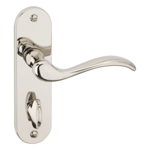 ASEC URBAN Washington Bathroom Lever on Plate Door Furniture - Polished Nickel (Visi)