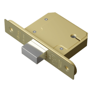 ASEC BS 5 Lever British Standard Deadlock - 64mm PB KD Boxed