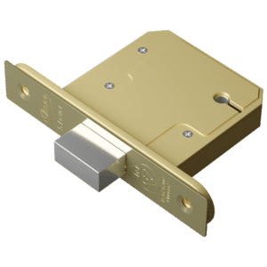 ASEC BS 5 Lever British Standard Deadlock - 76mm PB KD Boxed
