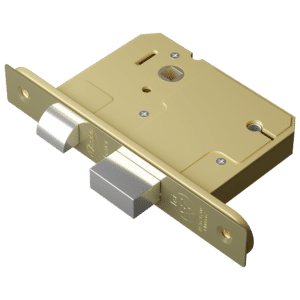 ASEC BS 5 Lever British Standard Sashlock - 76mm PB KD Visi