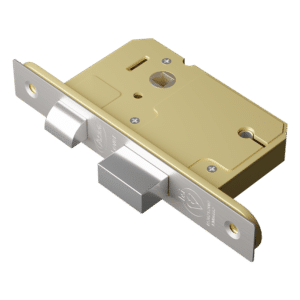 ASEC BS 5 Lever British Standard Sashlock - 64mm SS KD Boxed
