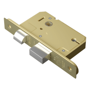 ASEC BS 5 Lever British Standard Sashlock - 64mm PB KD Boxed