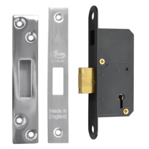 ASEC 50mm 5 Lever Deadlock - 50mm SS KD Boxed