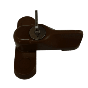 ASEC Locking Sash Stopper for Timber & GRP Doors / Windows - Brown