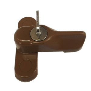 ASEC Locking Sash Stopper for Timber & GRP Doors / Windows - Oak