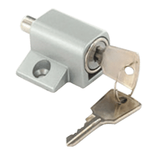 ASEC Patio Door & Window Lock Cylinder - Silver